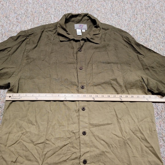 The Territory Ahead Shirt Mens XL Multi Fade Linen Button Up Short Sleeve Casual - Picture 9 of 12